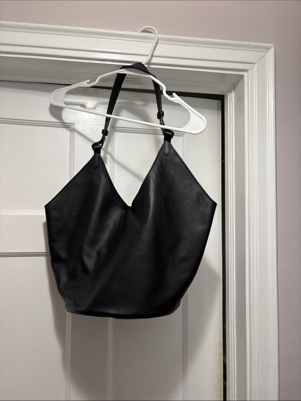 Classic Black Shoulder Tote Bag